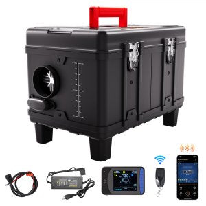 VEVOR 5-8KW Diesel Heater, 12V/24V All in One Diesel Air Heater, with Bluetooth APP Control, Remote Control and Display Screen, CO Alarm, Fast Heating Portable Diesel Heater for Vehicles and Garage