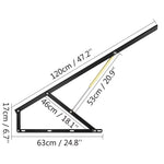 VEVOR 1 Pair 120 cm Pneumatic Storage Bed Lift  Bed Lift Hydraulic Mechanisms Kits Heavy Duty Gas Spring Bed Storage Lift Kit for Box Bed Sofa Gas Lift Up Storage Bed
