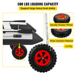 VEVOR Boat Launching Wheels, 30.5 cm Boat Transom Launching Wheel, 226.8 kg Loading Capacity Inflatable Boat Launch Wheels, Aluminium Alloy Transom Launching Dolly Wheels with 4 PCS of Quick Release Pins