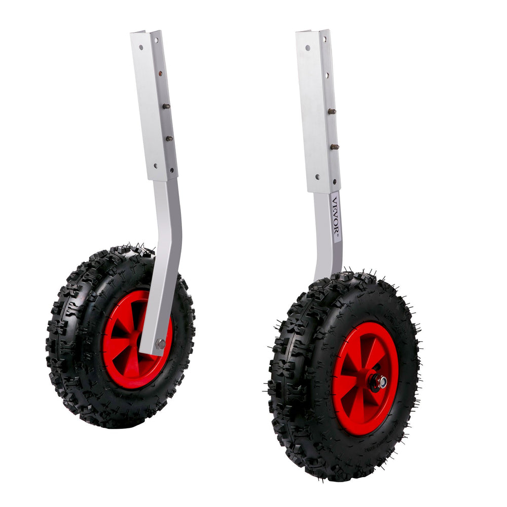 VEVOR Boat Launching Wheels, 30.5 cm Boat Transom Launching Wheel, 226.8 kg Loading Capacity Inflatable Boat Launch Wheels, Aluminium Alloy Transom Launching Dolly Wheels with 4 PCS of Quick Release Pins