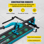VEVOR 47 Inch Tile Cutter Single Rail Double Brackets Manual Tile Cutter 3/5 in Cap with Precise Laser Manual Tile Cutter Tools for Precision Cutting Suitable for Porcelain and Ceramic Floor Tiles