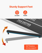 VEVOR 600 mm Tile Cutter Single Rail Double Brackets Manual Tile Cutter 1.5 cm Cap w/Precise Laser Manual Tile Cutter Tools for Precision Cutting