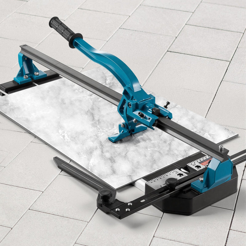 VEVOR 600 mm Tile Cutter Single Rail Double Brackets Manual Tile Cutter 1.5 cm Cap w/Precise Laser Manual Tile Cutter Tools for Precision Cutting
