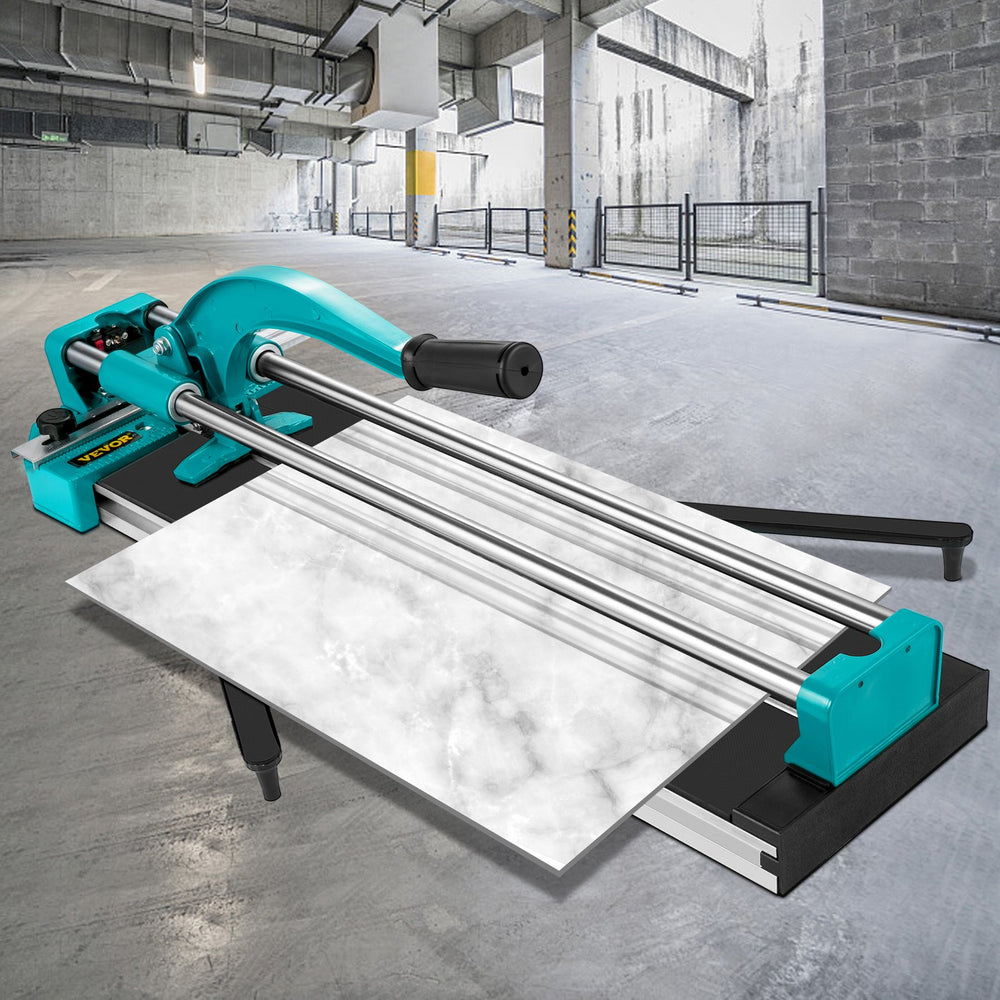 VEVOR 24 Inch/600mm Tile Cutter Double Rails & Brackets Manual Tile Cutter 3/5 in Cap with Precise Laser Manual Tile Cutter Tools for Precision Cutting