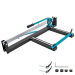 VEVOR 31 Inch Blue Manual Tile Cutter with Precise Laser Positioning & Anti-sliding Rubber Surface Single Rail & Bracket Suitable for Porcelain and Ceramic Floor Tiles