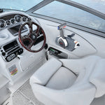 VEVOR Boat Throttle Control, 5006180 Side-Mounted Outboard Remote Control Box for Evinrude Johnson, Marine Throttle Control Box with Power Trim Switch and Lanyard