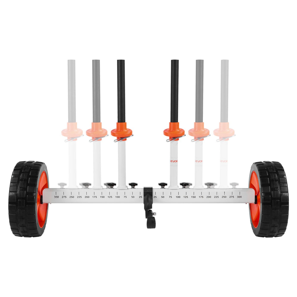 VEVOR Kayak Cart, 104 kg Load Capacity, Canoe Cart Dolly with 25.4 cm Solid PU Tires & Kickstand, Assembles & Disassembles Within Seconds, Paddle Board Trolley for Kayaks, Canoes, Paddleboards