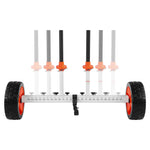 VEVOR Kayak Cart, 104 kg Load Capacity, Canoe Cart Dolly with 25.4 cm Solid PU Tires & Kickstand, Assembles & Disassembles Within Seconds, Paddle Board Trolley for Kayaks, Canoes, Paddleboards