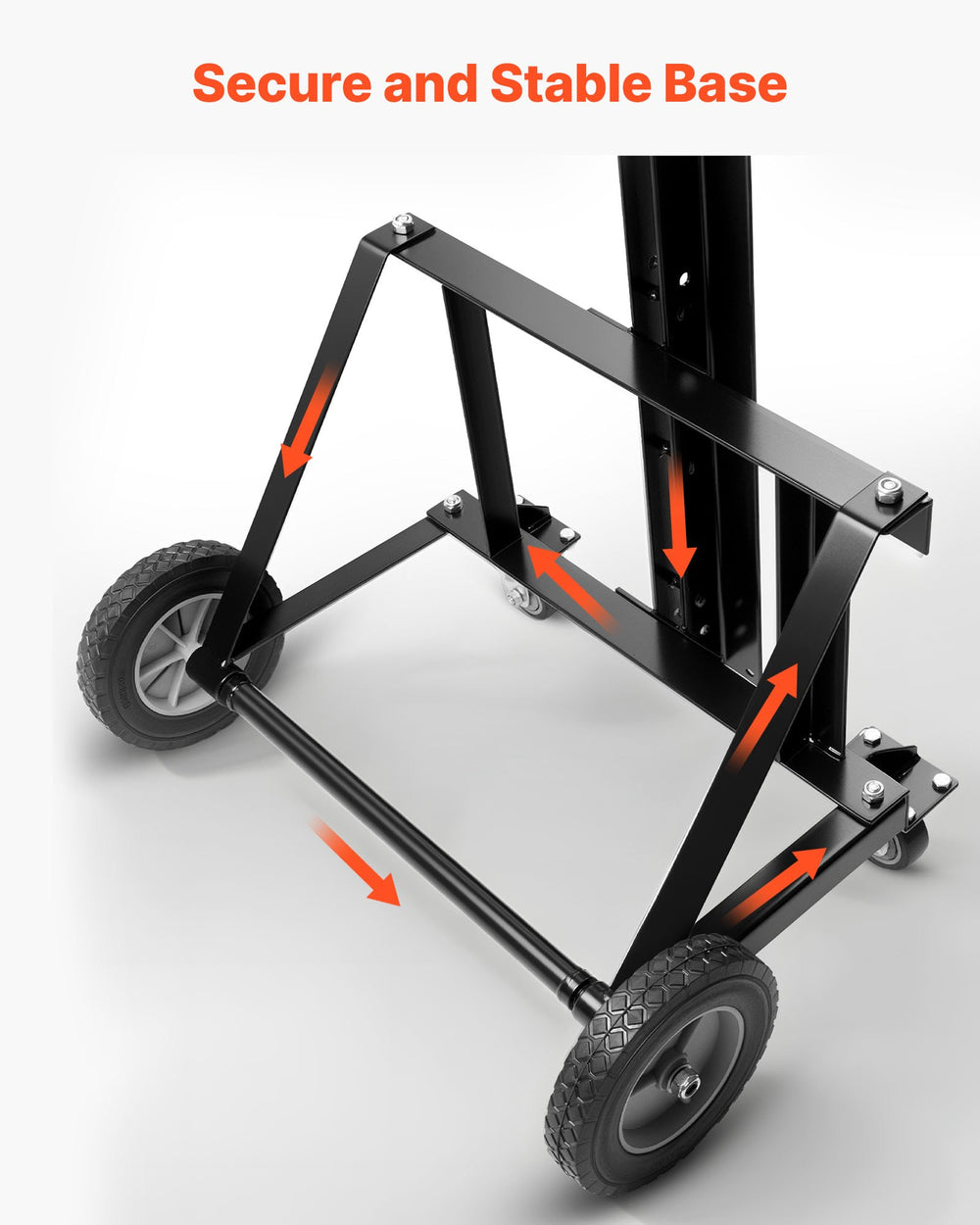 VEVOR Drywall Lift, Heavy-Duty 68 kg Sheetrock Hoist for Ceiling & Wall Installation, One Person Drywall Installation, 1219x4878 mm Max. Panel Vertical Lifter with Wheels, Easy Transport (Yellow)