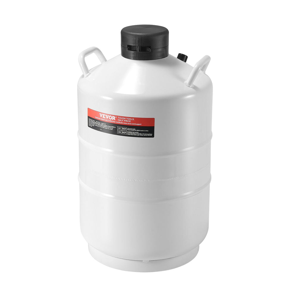 VEVOR Liquid Nitrogen Tank, 20 L Aluminum Alloy Liquid Nitrogen Container, LN2 Tank Dewar with 6 Canisters and Carry Bag with Straps, Cryogenic Tank for Beauty Industry, Semen Preservation, Scientific