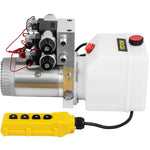 VEVOR Hydraulic Pump Double Acting Hydraulic Power Unit Double Solenoid Hydraulic Power Pack 12V DC Hydraulic Power Pump with 4.5Liter Reservoir for Dump Trailer Car Lifting