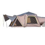 VEVOR SUV Tent for Camping, 10FT L x 10FT W, Waterproof PU2000mm Spacious Double Layer Design for 5-8 Person, SUV Camping Tent with Shade Awning and Mesh Windows, Includes Rainfly and Storage Bag