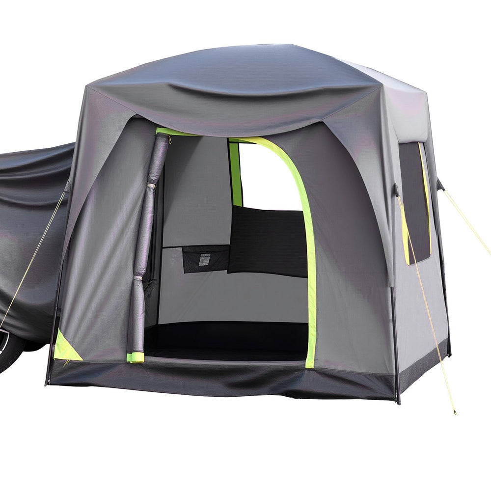 VEVOR SUV Tent for Camping, 10FT L x 8FT W, Waterproof PU2000mm Spacious Double Layer Design for 5-8 Person, SUV Camping Tent with Mesh Windows, Includes Rainfly & Storage Bag, for Outdoor Activities