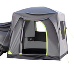 VEVOR SUV Tent for Camping, 10FT L x 8FT W, Waterproof PU2000mm Spacious Double Layer Design for 5-8 Person, SUV Camping Tent with Mesh Windows, Includes Rainfly & Storage Bag, for Outdoor Activities