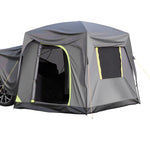 VEVOR SUV Tent for Camping, 10FT L x 8FT W, Waterproof PU2000mm Spacious Double Layer Design for 5-8 Person, SUV Camping Tent with Mesh Windows, Includes Rainfly & Storage Bag, for Outdoor Activities