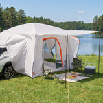 VEVOR SUV Camping Tent for 5-9 Person, 3.96 x 3.05m 3-Season SUV Tailgate Tent with Ventilated Windows, PU2000mm Waterproof Dual-Use Car Rear Hatch Tents for Outdoor Hiking Travels