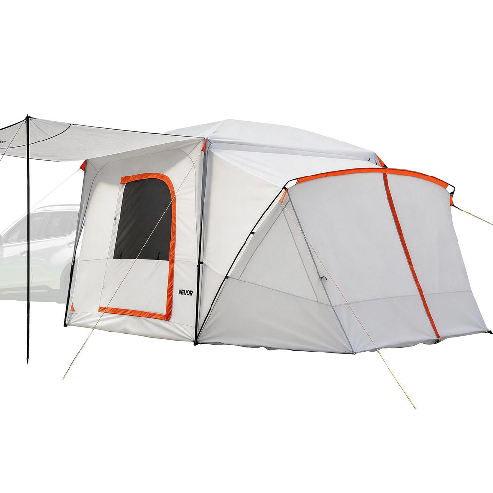 VEVOR SUV Camping Tent for 5-9 Person, 3.96 x 3.05m 3-Season SUV Tailgate Tent with Ventilated Windows, PU2000mm Waterproof Dual-Use Car Rear Hatch Tents for Outdoor Hiking Travels