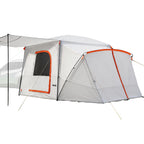 VEVOR SUV Camping Tent for 5-9 Person, 3.96 x 3.05m 3-Season SUV Tailgate Tent with Ventilated Windows, PU2000mm Waterproof Dual-Use Car Rear Hatch Tents for Outdoor Hiking Travels