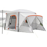 VEVOR SUV Camping Tent for 5-9 Person, 3.96 x 3.05m 3-Season SUV Tailgate Tent with Ventilated Windows, PU2000mm Waterproof Dual-Use Car Rear Hatch Tents for Outdoor Hiking Travels