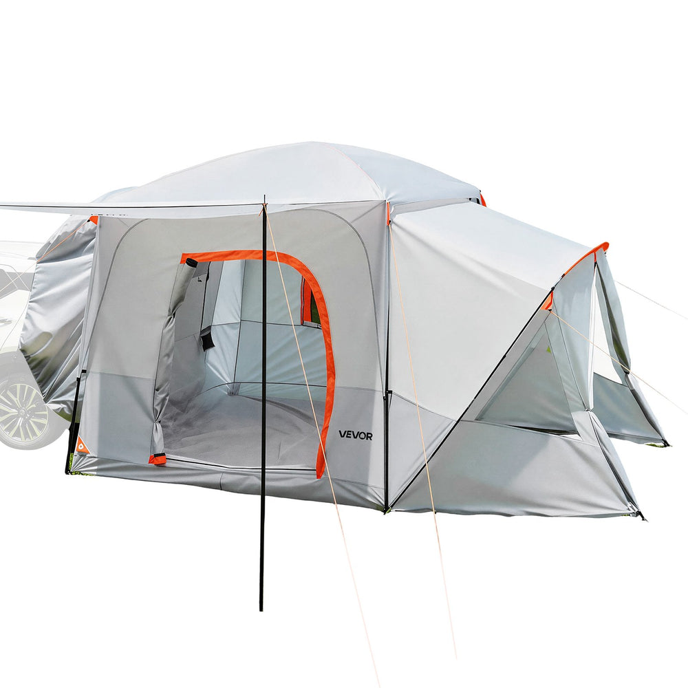VEVOR SUV Camping Tent for 5-9 Person, 3.96 x 3.05m 3-Season SUV Tailgate Tent with Ventilated Windows, PU2000mm Waterproof Dual-Use Car Rear Hatch Tents for Outdoor Hiking Travels