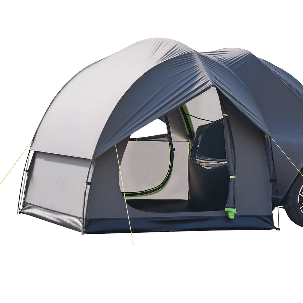 VEVOR SUV Tent for Camping, 8FT L x 8FT W, Waterproof PU2000mm Spacious Double Layer Design for 5-8 Person, SUV Camping Tent with Mesh Windows, Includes Rainfly & Storage Bag, for Outdoor Activities