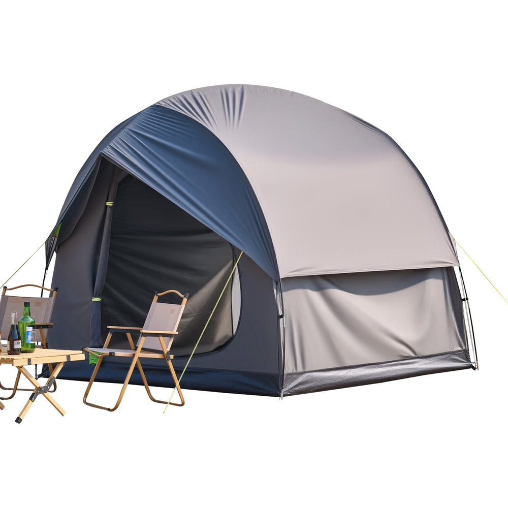 VEVOR SUV Tent for Camping, 8FT L x 8FT W, Waterproof PU2000mm Spacious Double Layer Design for 5-8 Person, SUV Camping Tent with Mesh Windows, Includes Rainfly & Storage Bag, for Outdoor Activities