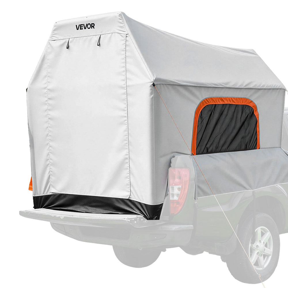 VEVOR Inflatable Pickup Truck Tent, 2.2 x 1.65m 3-Season Truck Bed Tent with Ventilated Mesh Windows, PU2000mm Waterproof Pickup Camping Tents for Outdoor Hiking Activities - Air Pump Included