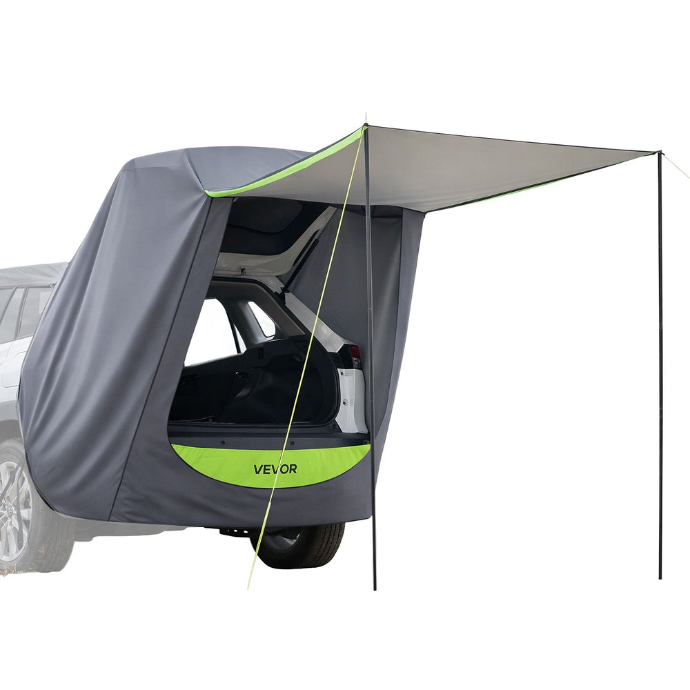 VEVOR SUV Tent with Shade Awning, All-Season SUV Tailgate Tent, PU2000mm Waterproof Car Rear Hatch Camping Tents, Portable Sun Shade Tailgate Shelter with Carrying Bag for Outdoor Hiking