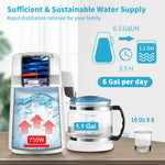 VEVOR 4L Water Distiller 1L/H Distilled Water Maker Timing & Temp Display White