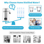 VEVOR 4L Water Distiller 1L/H Distilled Water Maker Timing & Temp Display White