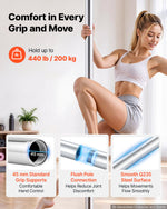 VEVOR Professional Dance Pole, Portable Dancing Poles, 84-110 in, Silver, Removable Exercise Dancing Poles for Fitness, Adjustable Height, 45 mm Heavy-Duty Steel, Spinning & Static, 440 lb Capacity