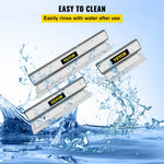 VEVOR Drywall Skimming Blade Putty Knife Combo 25.4/40.6/61 cm Trowel Tool w/ Handle