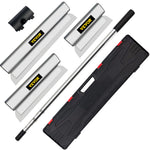 VEVOR Drywall Skimming Blade Putty Knife Combo 25.4/40.6/61 cm Trowel Tool w/ Handle