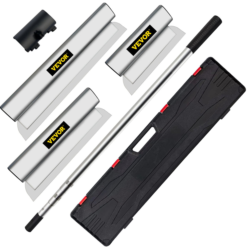 VEVOR Drywall Skimming Blade Putty Knife Combo 25.4/40.6/61 cm Trowel Tool w/ Handle