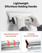 VEVOR Drywall Skimming Blade Putty Knife Combo 10/24/32in Trowel Tool w/ Handle