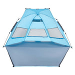 VEVOR Beach Tent Sun Shelter for 4 Person, Pop Up Beach Tent UPF 50+ Protection, Portable Sun Shade Canopy with Carrying Bag and Sand Pockets, Easy Setup Umbrella for Camping Fishing Outdoor Picnic