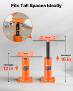 VEVOR 2PCS Adjustable Floor Jack Post House Floor Leveling Lift 30.5 cm-40.6 cm Height