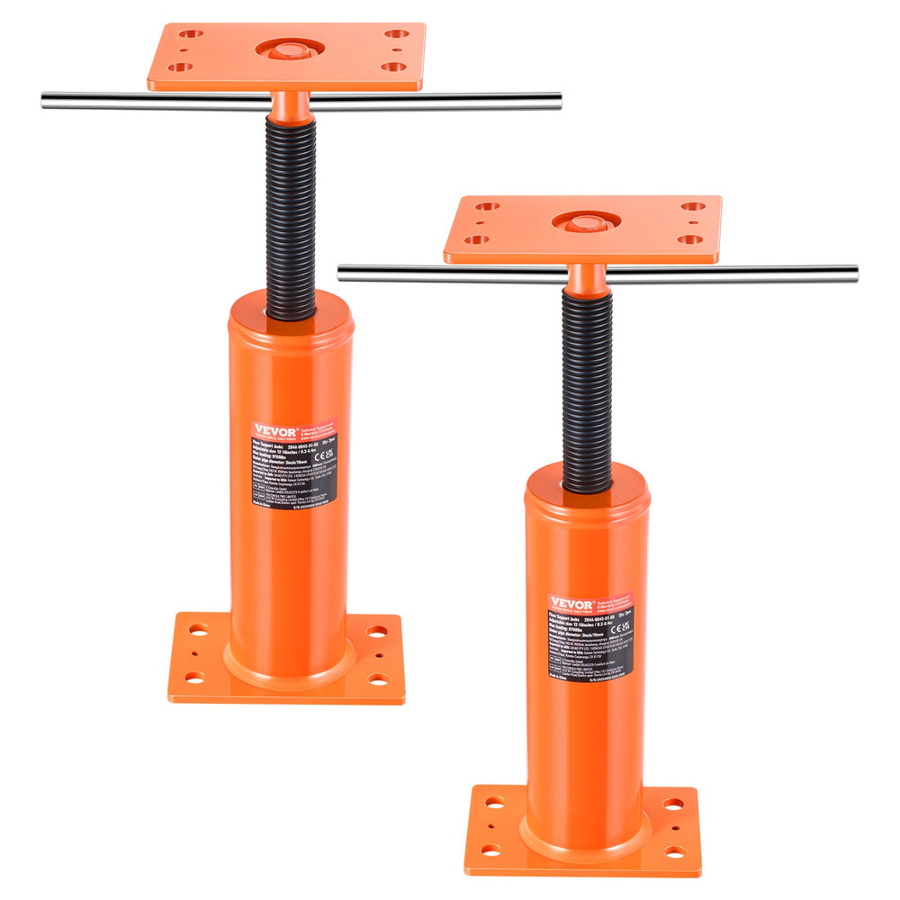 VEVOR 2PCS Adjustable Floor Jack Post House Floor Leveling Lift 30.5 cm-40.6 cm Height