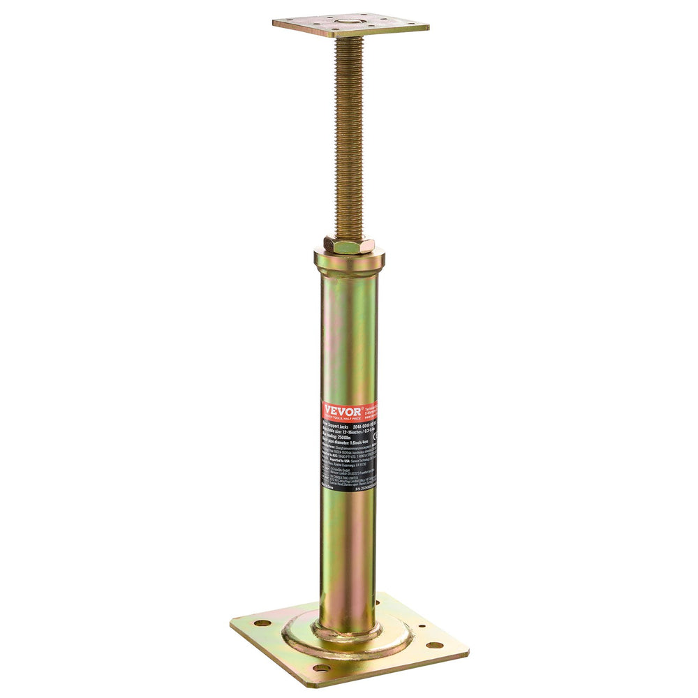 VEVOR 4PCS Adjustable Floor Jack Post House Floor Leveling Lift 29.5 cm-40.6 cm Height