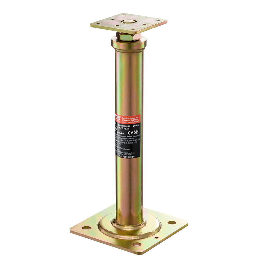 VEVOR 4PCS Adjustable Floor Jack Post House Floor Leveling Lift 29.5 cm-40.6 cm Height