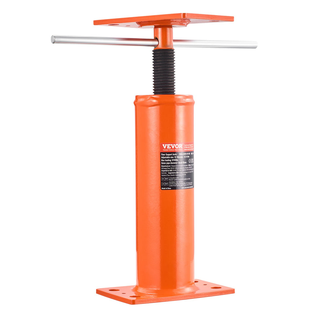 VEVOR House Floor Jack, 12"-16" Height Range, 9700 lbs Max Load Capacity, Adjustable Support Beam Basement Jack Post Pole for Leveling, Lift Support Steel Telescoping Jack Post for Temporary Support