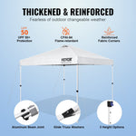 VEVOR Pop Up Canopy Party Tent 304.8 x 304.8 cm with Portable Bag for Camping White