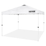 VEVOR Pop Up Canopy Party Tent 304.8 x 304.8 cm with Portable Bag for Camping White
