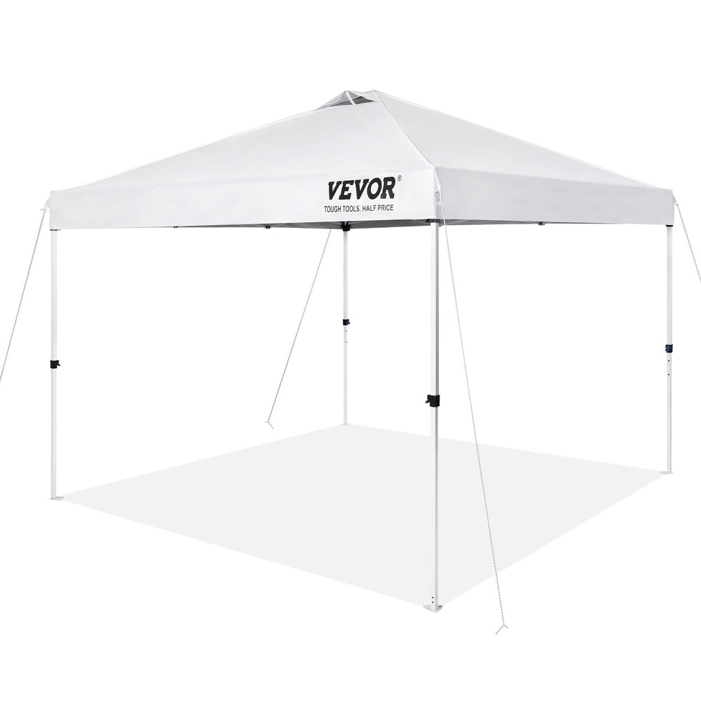 VEVOR Pop Up Canopy Party Tent 304.8 x 304.8 cm with Portable Bag for Camping White