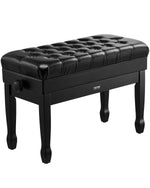 VEVOR Adjustable Piano Keyboard Bench Storage Padded Seat Wooden Bookcase Stool 750x360x515mm
