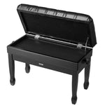VEVOR Adjustable Piano Keyboard Bench Storage Padded Seat Wooden Bookcase Stool 750x360x515mm