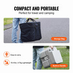 VEVOR Portable Toilet Flush Travel Camping 20.1 L Commode Potty with Carry Bag