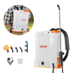 VEVOR Battery Powered Backpack Sprayer, 12L Powerful Electric Backpack Sprayer, 2 Retractable Wands & 5 Nozzles, Adjustable 0-90 PSI, 2 Hour Runtime, Portable Weed Sprayers for Yard Garden Lawn