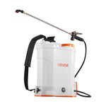 VEVOR Battery Powered Backpack Sprayer, 12L Powerful Electric Backpack Sprayer, 2 Retractable Wands & 5 Nozzles, Adjustable 0-90 PSI, 2 Hour Runtime, Portable Weed Sprayers for Yard Garden Lawn