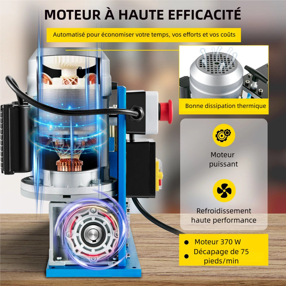 VEVOR Electric Wire Stripping Machine, 1.5-38 mm Automatic Wire Stripping Machine, 11 Channels 10 Blades Cable Stripping Machine, Wire Stripping Tool 2286 cm/Minute, for Recycling Copper Wire